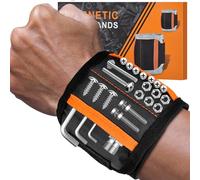 Magnetic Wristband Fathers Day Gifts for Men Dad - Tools for Holding Screws Nail Drill Bits, Christmas Gifts for Boyfriend Husband Grandpa on Birthday Stocking Stuffers Valentines Day Galentines