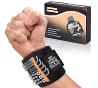 Magnetic Wristband for Holding Screws Nails, Drill Bits Tool Belts for Men,Durable Nylon with Powerful Magnets,Stocking Stuffs Gifts for Dad,Husband(Txet:MY FAVORITE CHILD GAVE ME THIS WRISTBAND)