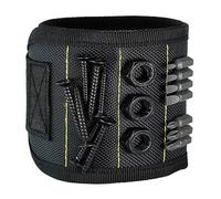 Magnetic Wristband for Holding Tools Adjustable Magnetic Wristband with 15 Strong Magnets for Screws and Nails, Drill Bits, Bolts Ideal Father's Day Gift Wrist Magnetic Tool Holder
