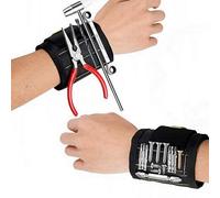 Magnetic Wristband for Tools - Adjustable Tool Holder with Strong Magnets - Ideal for Screws, Nails, Bolts, Drill Bits - Perfect for DIY, Carpentry, and Construction Work (blue, 1)