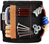 Magnetic Wristband Tool Belt, Magnetic Wristband,with Strong Magnets for Holding Screws, Nails, Drilling Bits,Magnetic Wristband,Tool Belt with 10 Strong Magnets,for Holding Screws,ails,Drill,Bits