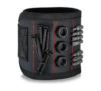 Magnetic Wristband Tool Holder with Powerful Magnets - Heavy Duty DIY Gadget for Men, Holds Nails, Screws & Drill Bits, Ideal for Carpentry & Repairs