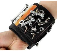 Magnetic Wristband with Strong Magnets for Holding Screws, Nails, Drill Bits and Small Tools - Adjustable Tool Wrist Band for Men and Women, Ideal Gift for DIY, Construction and Home Improvement