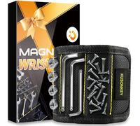 Magnetic Wristband with Strong Magnets for Holding Screws, Nails, Drill Bits - Best Unique Tool Gift for DIY Handyman, Father/Dad, Husband, Boyfriend, Men, Women