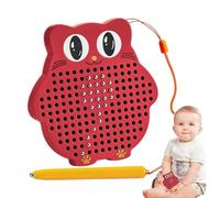 Magnetic Writing Board - 13.5x13x1.2cm Kids Tablet, Red Erasable Drawing Board, Educational Magnetic Toy, Fun Learning Writing Pad | Creative for Children Learning Enter