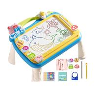 Magnetic Writing Board for Kids Cartoon Drawing Educational Art Early Learning Multifunction Toys with 4 Salts