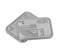 MAGNETIC ZINC ALLOY EDC STRESS RELIEF PUSH SLIDER TOY FOR HOME TRAVELING SILVER K