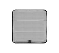 Magnetically Insulated Roof Vent Sun Cover For MaxxAir Fan, Foldable Blackout And Ventilation Cover Made Of 600D Oxford Fabric, 16.5" x 16.5" (Cool Gray)