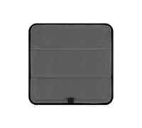 Magnetically Insulated Roof Vent Sun Cover For MaxxAir Fan, Foldable Blackout And Ventilation Cover Made Of 600D Oxford Fabric, 16.5" x 16.5" (Anthracite Gray)