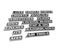 Magnétiques pour boîte à outils - 12 pieces réutilisables imprimées en 3D, identification facile, gain de place with aimant puissant, étiquetage de tiroir à outils pour chariots en acier, t