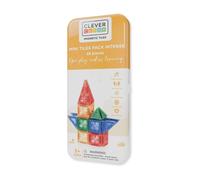 Cleverclixx Mini magnetic tiles 28 pieces multicoloured