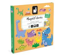 Janod - Magnéti'Stories Dinosaurs - 30-Magnet Educational Game - Children’s FSC Cardboard Toy - Develops Imagination & Fine Motor Skills - 3 Years +, J05450