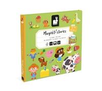 Janod - Magnéti'Stories The Farm - 30-Magnet Educational Game - Children’s FSC Cardboard Toy - Develops Imagination & Fine Motor Skills - Age 3+
