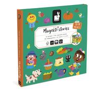 Janod - Magnéti'Stories The vegetable garden - Educational Magnetic Game 30 Magnets - FSC Cardboard Children's Toy - Develops Imagination and Fine Motor Skills - From 3 Years - J05449