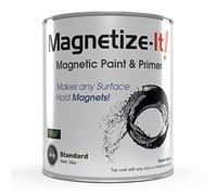 Magnetize-It! Magnetic Paint & Primer (Water Based) - Standard Yield 32oz, MISTD-1530 Grey
