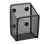 Magnetized Pencil Holder - Extra Strong Magnets Mesh Marker Holder, Single Pen Pot Organizer, Perfect for Whiteboard, Refrigerator & Locker Accessories, Ideal School Office Supplies