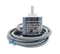 Magneto Electric Incremental Rotary Encoder, E6B2-CWZ1X 40MM Solid Shaft Rotary Encoder DC5V 10~1200PPR Optional(300 PPR)