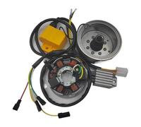 Magneto Ignition Coil Rotor Stator For Minarelli AM6 AM6 Ignition Device 12V Flywheel Rotator CDI Unit Rectifier Stator Coils Ignition Set(6649005-90mm)