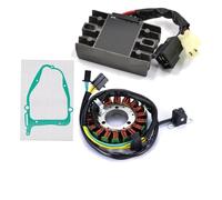 Magneto Stator For GZ-250 For GZ 250 GZ250 For Marauder 1999-2010 2011 Engine Stator Coil And Voltage Regulator Rectifier With Gasket(A)
