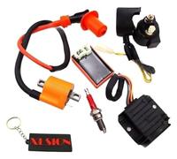 Magneto Stator Plate For 150cc 200cc 250cc ATV Quad Motorcycle CDI BOX Igniter Ignition Coil 6 Pin AC Spark For D8TC Regulator Rectifier Relay Kit