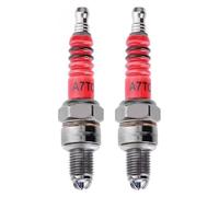 Magneto Stator Plate For GY6 CG 50 70 110 125 150CC A7TC D8TC Motorcycle Spark Plugs CDI BOX Igniter 1/2Pcs 3 Triple Electrode Atv Scooter Ignition(2Pcs A7TC)