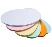 Magnetoplan 112501910 Presentation Cards Oval Assorted Colours