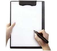 INNOVATIVE DESIGN The magnetic clipboard from Magnetoplan is a firm and washable writing surface with a magnetic folding mechanism for fixing paper.