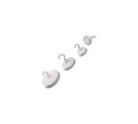 Magnetoplan 52625 Magnetic hook 25 mm Round White 1 pc