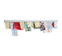 Magnetoplan Catch-Ball 21009100 Document Rail Anodised Aluminium 1000 mm White