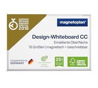 magnetoplan Design-Whiteboard CC | Magnettafel BxH 900x600mm | Stabile, emaillierte Oberfläche | Perfekte Schreibfläche | Bürobedarf | Memoboard für Büro- und Konferenzräume | Homeoffice
