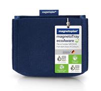 magnetoplan - Durable Felt Pencil Pot, Pen Holder, Desk Organiser, Magnetic Pen Pot - Multi-Functional Pen Pot for Stationery, Art Supplies & Office Stationery | Medium, Blue
