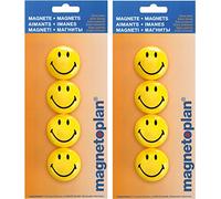 Magnetoplan Smiley Round Magnets (2, 40 mm)