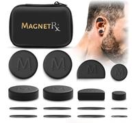 MagnetRX® Cauliflower Ear Magnets - 8 Multi-Size Magnets & Spacers Included with Case - Compression Ear Magnets for Cauliflower Ear Draining Kit - Treatment & Prevention for BJJ, Wrestling, MMA