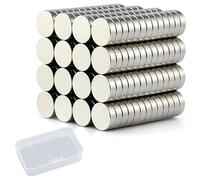 Magnets for Crafts with Adhesive Backing with Plastic Square Storage Box, Self Adhesive Magnets, Whiteboard Magnet, Small Magnet for Fridge, Crafts, Kitchen, Cabinet, DIY, Photo (100, 8X2mm)