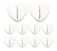 Magnets for curtains, closing sheets magnets | strong shower magnets clips closer to drapes, heavy alloy closure in heart shape 10x, prevent light leaking