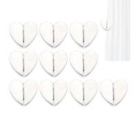 Magnets For Drapes Closure,10 Pairs Heart Shaped Double Sided Magnetic Clips Drape Closer, Heavy Duty No Drill Detachable Curtain Magnets, For Drapery Flag Tablecloth Living Room Office Dormitory