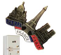Magnets for Fridge,3D France Paris Refrigerator Decor Souvenir Sticker - Kitchen Accessories for Party Photographers Men Women Art Lovers Holiday Birthday Families Door Photo