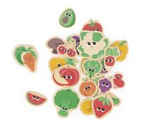 Magnets - Fruits & Vegetables - 24 pieces Multicoloured one size