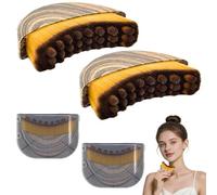 magnetspiele Lymphatic Brushes Face, 2 x Lymphatic Contour Face Brush, Lymphatic Drainage Brush Face with Storage Box, Contour Brush for Chin and Jaw Shaping, Face Contour, Ergonomic Design