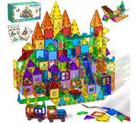 Magneverse 123PCS Magnetic Tiles, 2025 Upgrade Kids Toys - Magnetic Building Blocks Learning Educational Construction Toys Brithdays Gifts for Boys Girls Age 3 4 5 6 7 8 9 10 Year Old