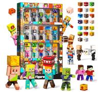 Magneverse 40Pcs Magnetic Action Figures Playset - Magnetic Building Blocks, Magnet Cubes and Rotatable Figures Character Toys for Kids, Birthday Gift for 6+ Year Old Boys Girls (Patent Pending)