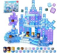 Magneverse Magnetic Blocks - 100Pcs Magnetic Building Block Tiles for Princess Castle Cubes STEM Montessori Stacking Toy for Girls Boys Ages 4 5 6 7 8 Birthday Gift Kids Toys