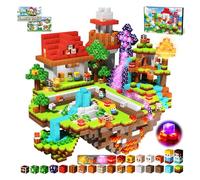 Magneverse Magnetic Blocks 150PCS, Flashing Light Floating Grassland Portal Magnetic Building Cubes Tiles, STEM Stacking Toys for Kids Boys Girls Ages 3-10, Birthday Easter Gifts