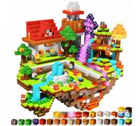 Magneverse Magnetic Blocks, Flashing Light 150Pcs Floating Grassland Portal Magnetic Building Blocks Cubes Tiles Stacking STEM Toys for Kids Boys Girls Ages 3 4 5 6 7 8 9 10 Christmas Birthday Gifts