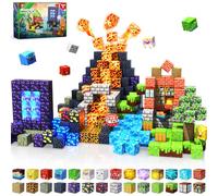 Magneverse Magnetic Building Blocks, Dark Light 150 Pcs Original Craft Magna Tiles STEM Toy Set, Kids Learning Educational Construction Sensory Toys for 3 4 5 6 7 8 9 10 Year Old Boys or Girls Gift