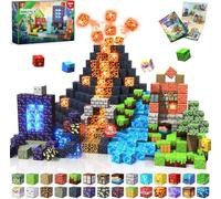 Magneverse Magnetic Construction Kids 150 Pieces Magnetic Building Blocks - Dinosaur Forest - Montessori Toy for Children Aged 3 4 5 6 7 8 9 Years Gifts for Boys and Girls