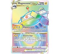 Magnezone VSTAR 198/196 Rare Rainbow Pokemon Card (Sword & Shield Lost Origin) + 1x TitanCards® Toploader