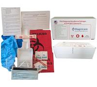Magnicare First Response Spill Kit - Be OSHA Compliant | Bloodborne Pathogen & Vomit Cleanup Kit: Comprehensive Spill Response for Bodily Fluids, Ideal for Restaurants, clinics & Public Spaces.