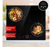 Magnichef 4 built-in hob induction 4 zones 7000 W glass ceramic