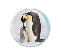 Magnidome - Penguin from Deluxebase. Penguin Crystal Glass Fridge Magnet for Kids. Superb domed shaped magnets for home decorations and accessories
